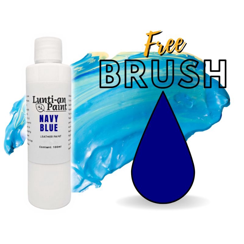 blue leather paint for shoes