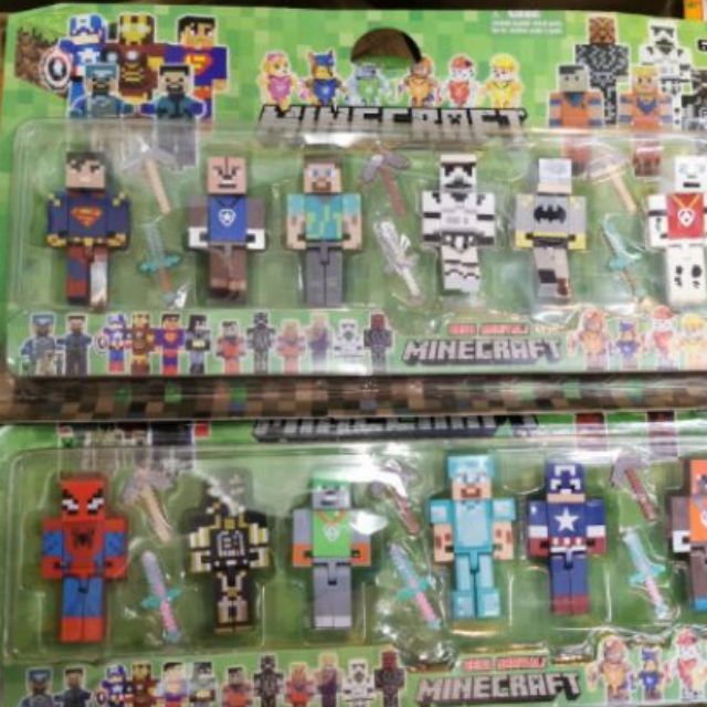 minecraft superhero figures