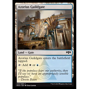 Magic the Gathering : Azorius Guildgate - RNA Near Mint - MTG Non Basic ...