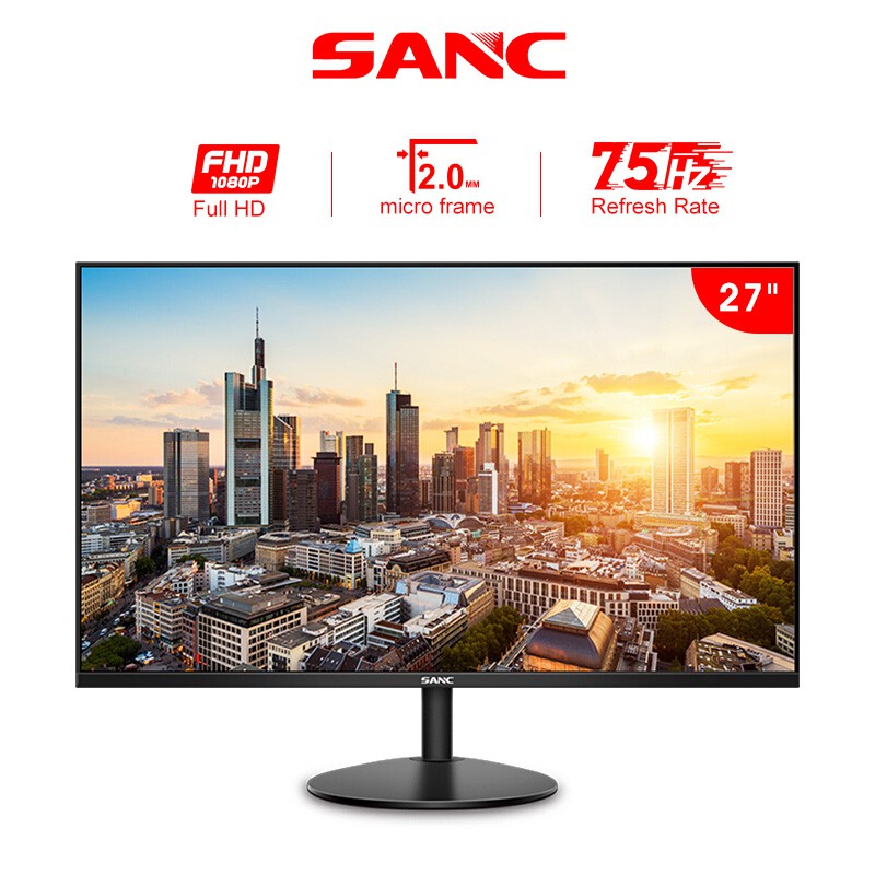 SANC 27 inch IPS Monitor Panel PC Computer Screen 75HZ 1920*1080 Resolution 5ms GTG N700C