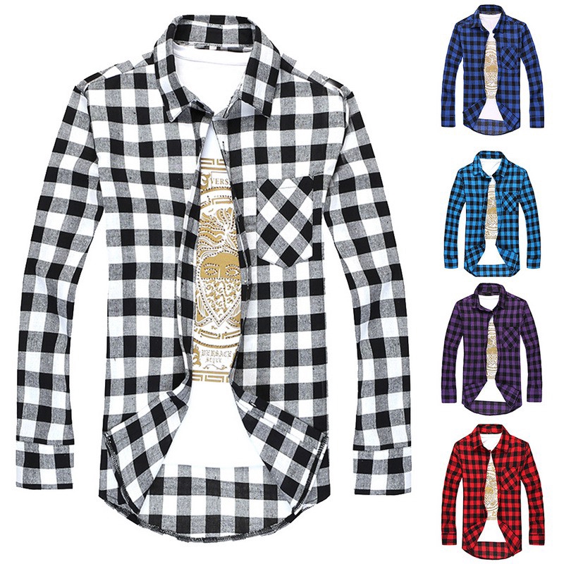 slim fit plaid shirts