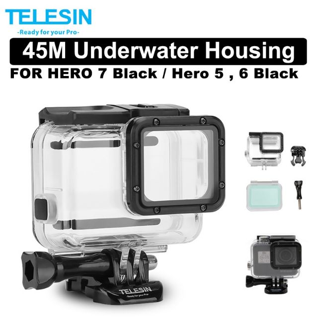 Gopro Hero 5 6 Waterproof Case W Touch Backdoor Telesin Shopee Philippines