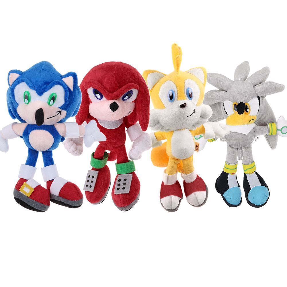 silver the hedgehog plush