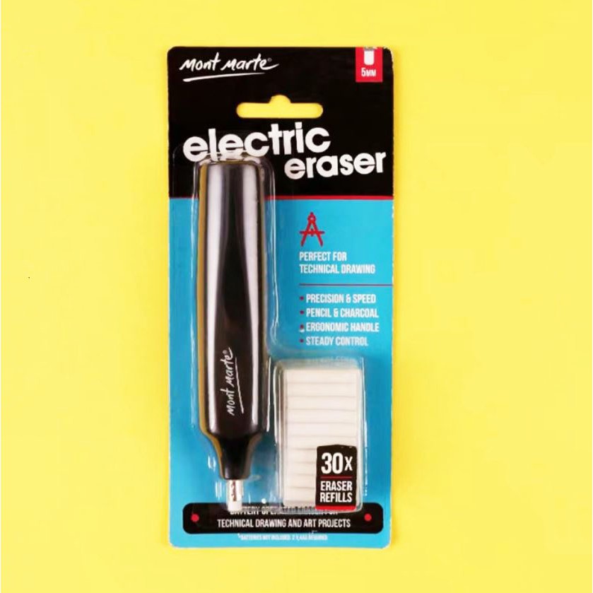 Mont Marte Electric Eraser with 30pce Erasers Shopee Philippines