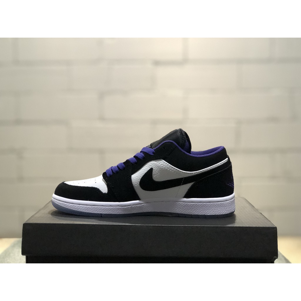 jordan 1 black and white low cut