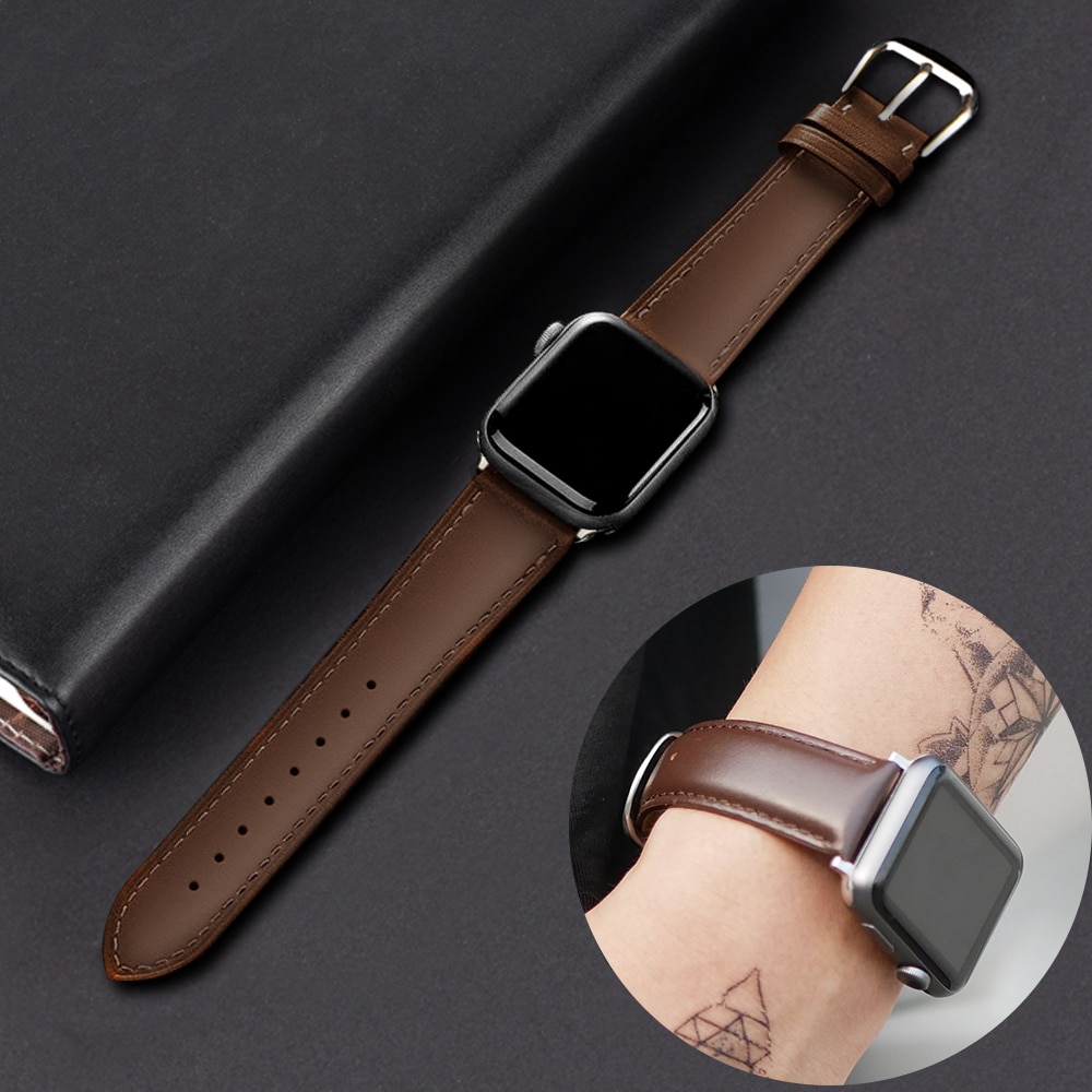 Apple Watch leather loop strap iwatch 44mm 42mm 40mm 38mm strap apple ...