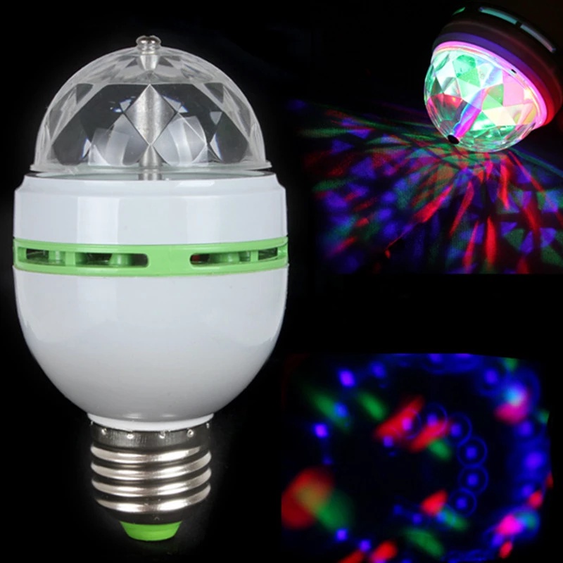 Disco Light LED Light Bulb Portable Disco Ball Rotating Lamp LED Bulb ...