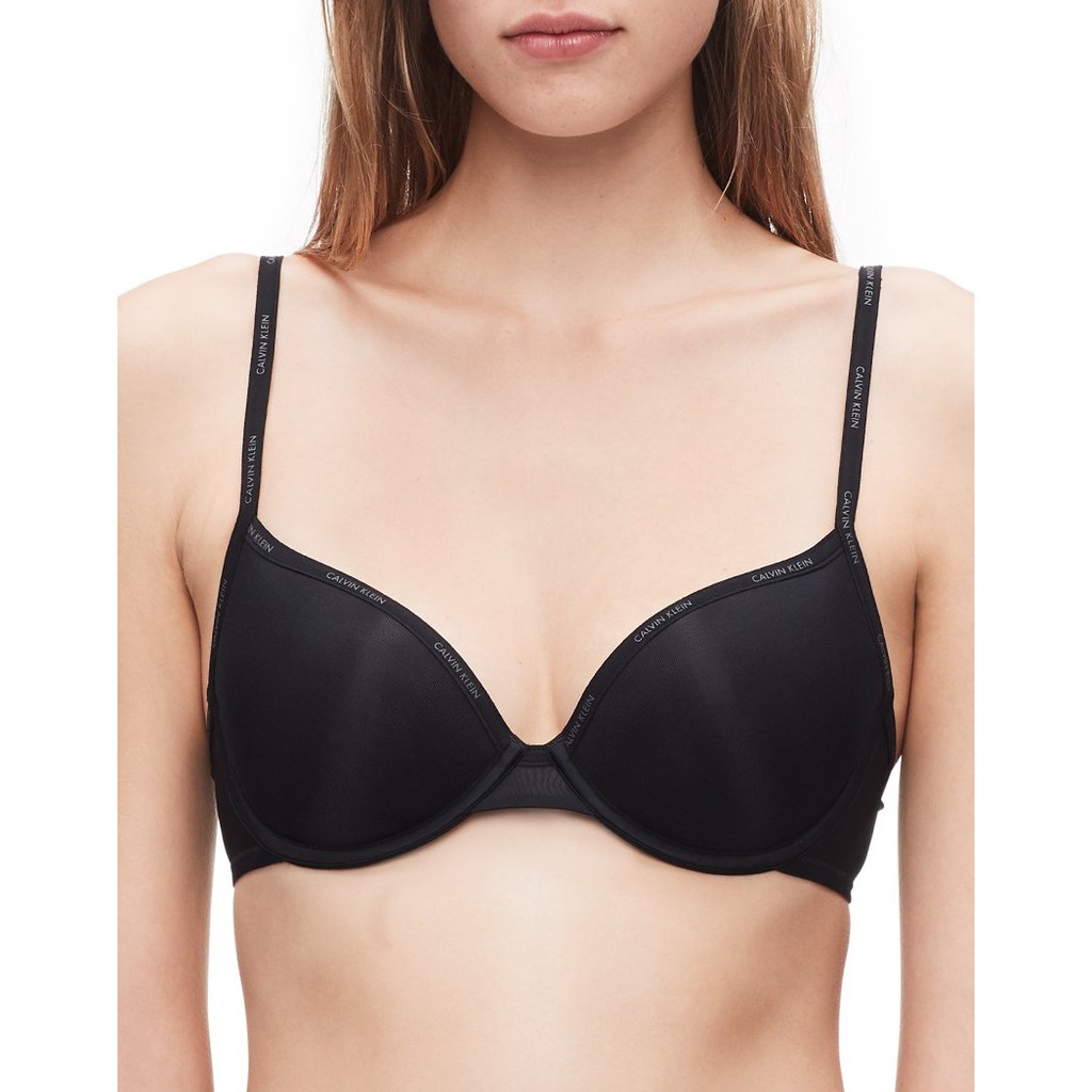 BNEW Calvin Klein Sheer Marquisette Lightly-Lined Demi Bra, Size 32A only,  Black | Shopee Philippines
