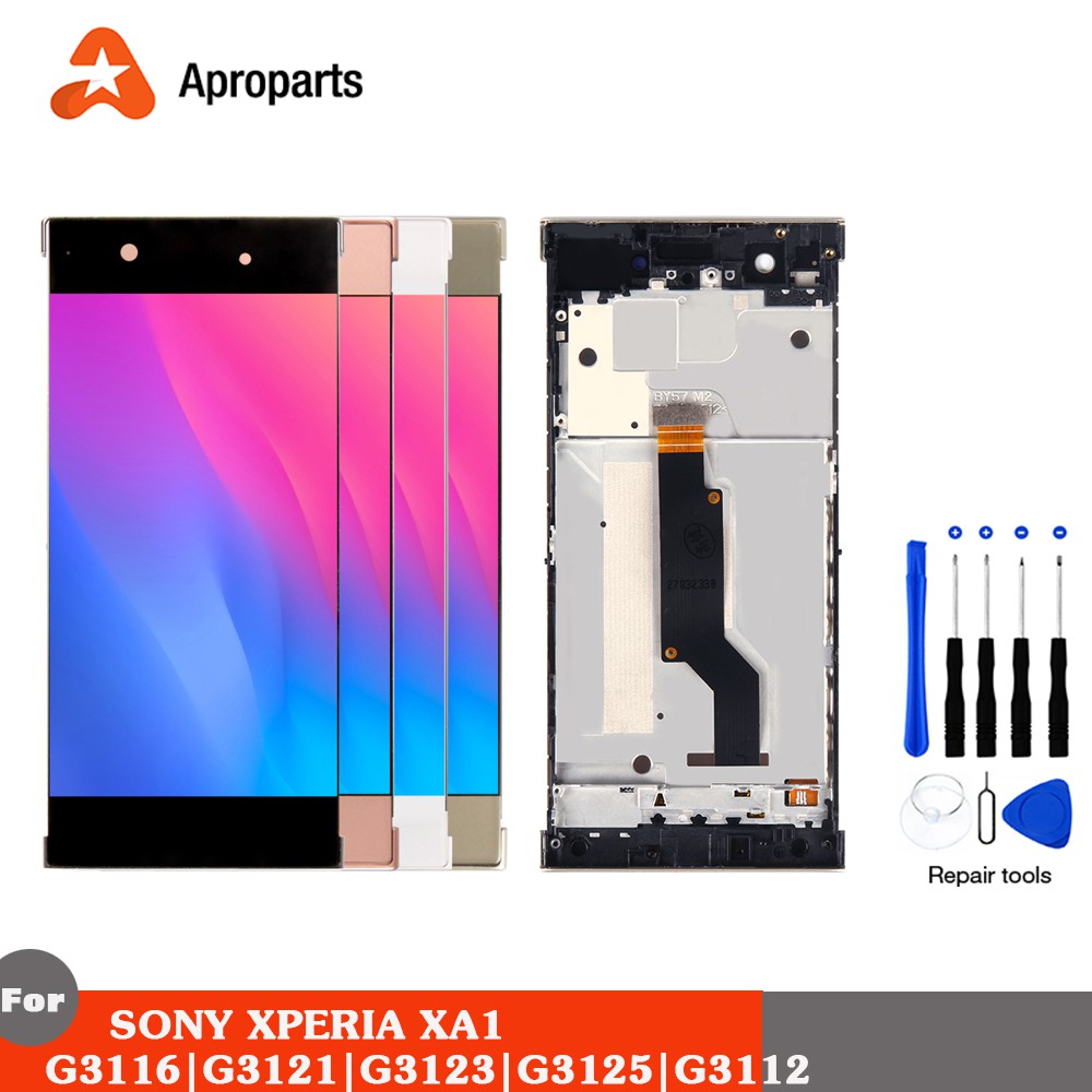 Original LCD For SONY Xperia XA1 Display Touch Screen With Frame XA1 