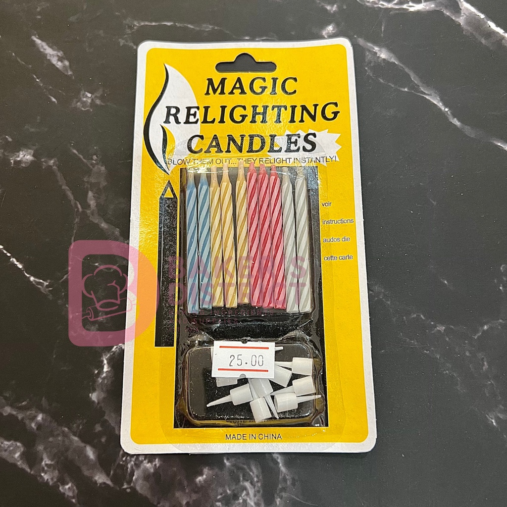 Magic Relighting Candle Assorted Colors Shopee Philippines