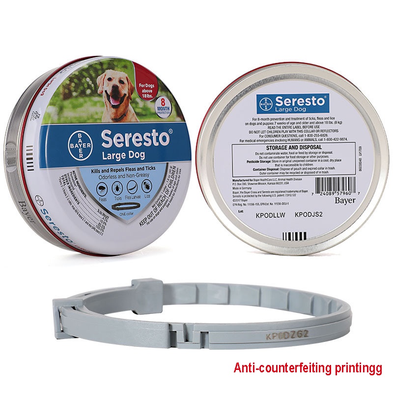Bayer Seresto Retractable Deworming Dog Cat Collar 8 Month Flea Tick Prevention for Cats Dog Mosquitoes Repellent Insect pet Supplies