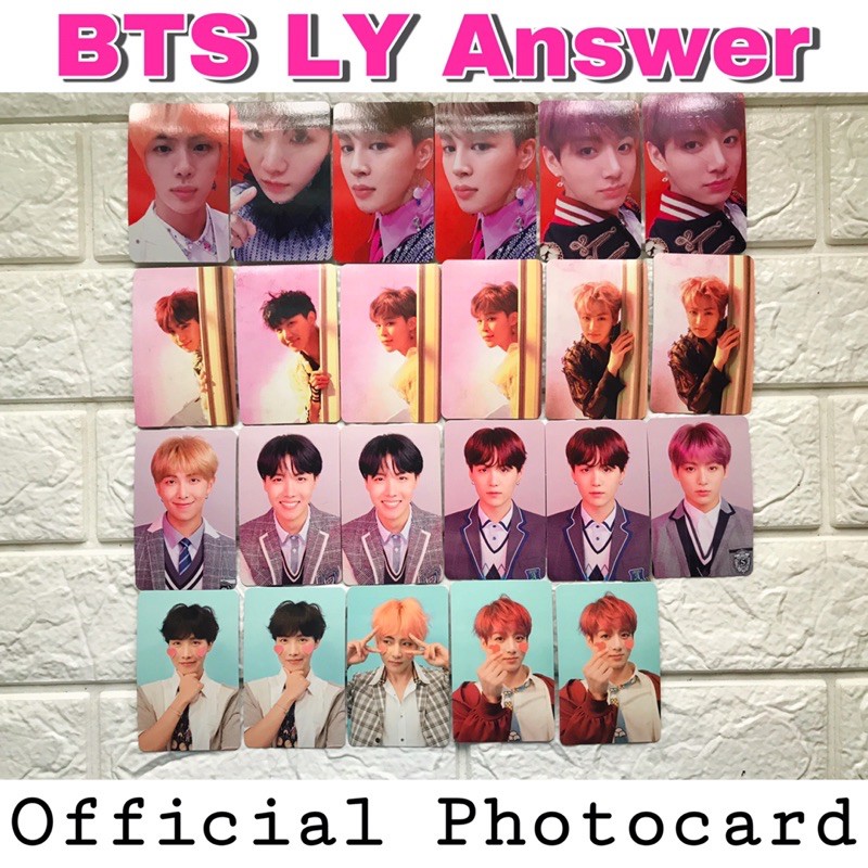 Onhand Bts Love Yourself Answer Photocard Shopee Philippines