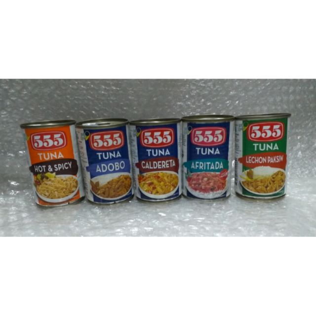 555 TUNA 155g 7 Canned 7 Flavor Shopee Philippines