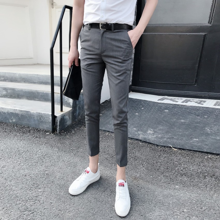 【27-34 Waistline】Korean Fashion Slim fit formal pants for men mens ...
