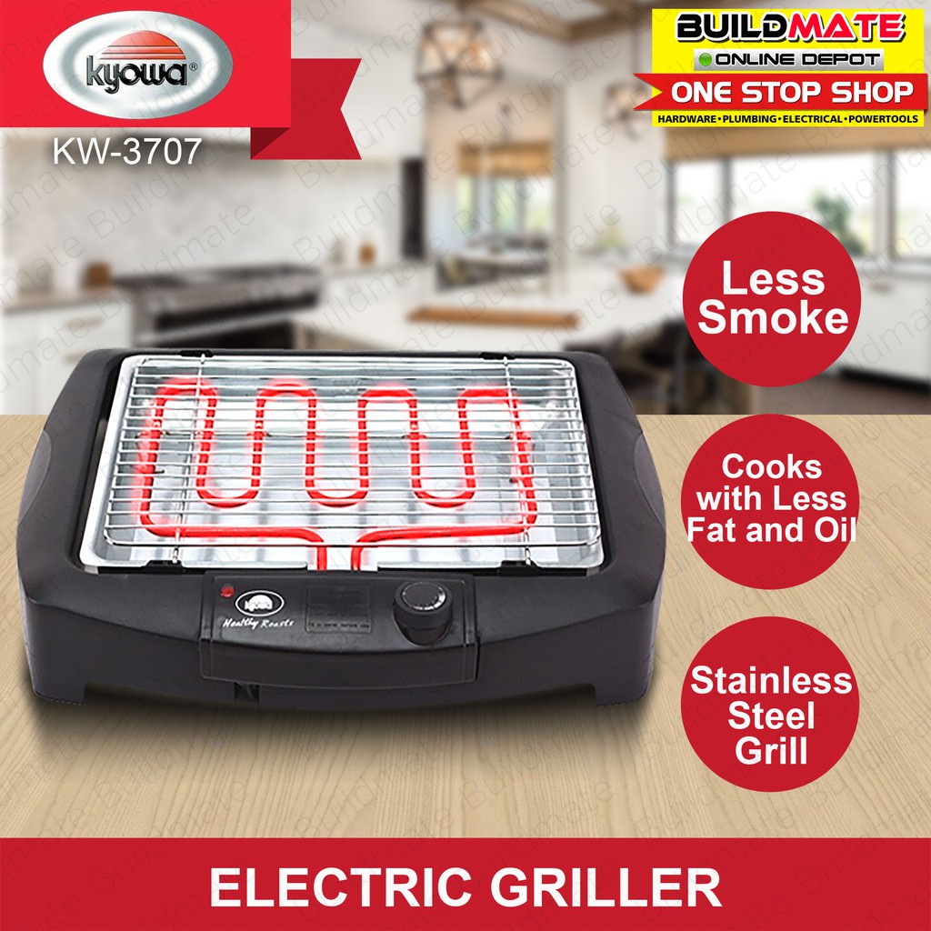 KYOWA Electric Stainless Steel Griller Grill 2000W KW3707 •BUILDMATE