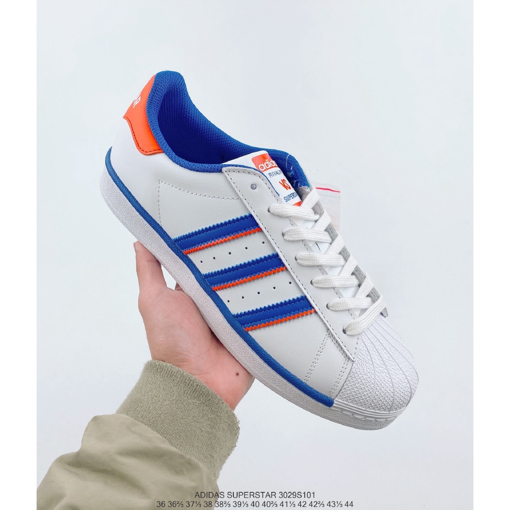 superstar white blue