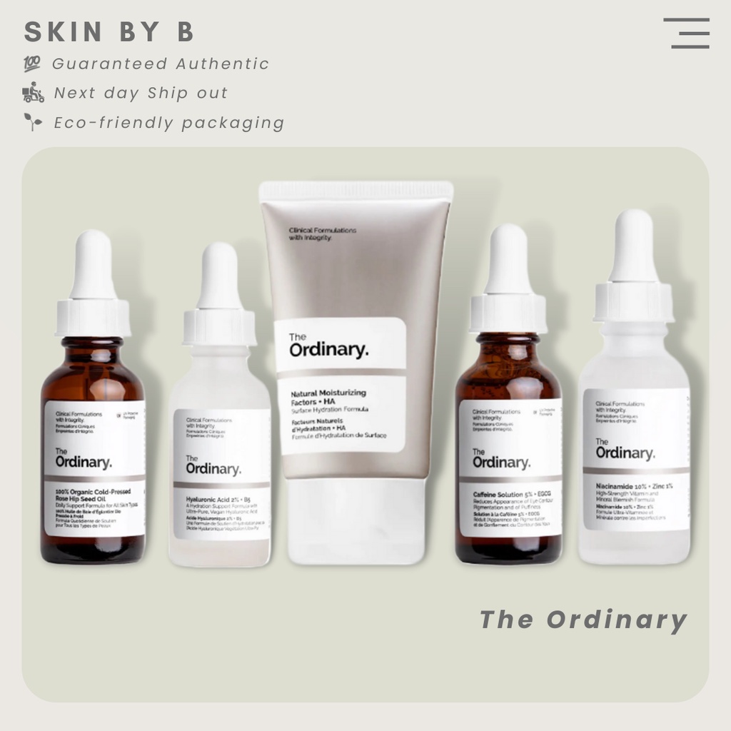 The Ordinary Niacinamide | Hyaluronic | Alpha Arbutin | Natural Moisturizing Factors...