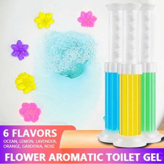 12 Pack Flower Toilet Gel Stamp (168 Flowers) Toilet Fragrance