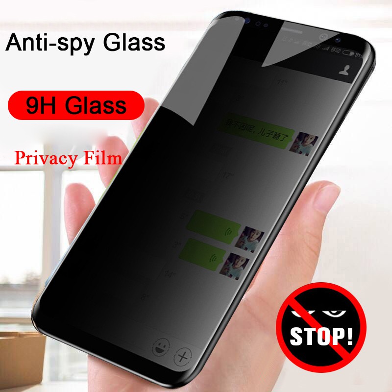 Anti-Spy Privacy Screen Protector Huawei Mate 20 Pro Lite P Smart Z ...