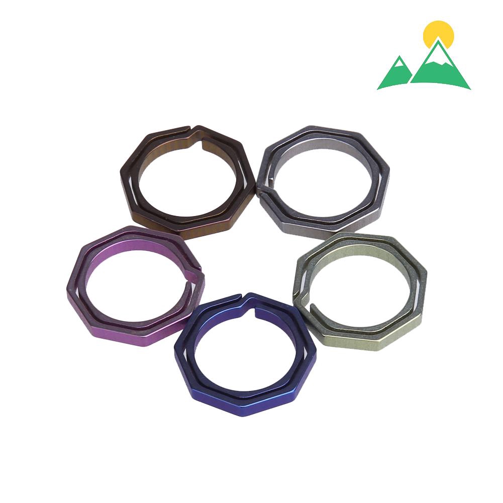 Outdoor Small Tool Titanium Alloy Key Ring EDC Accessories 20mm/26mm/33mm TC4 