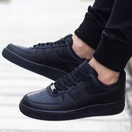 all black nike air force one