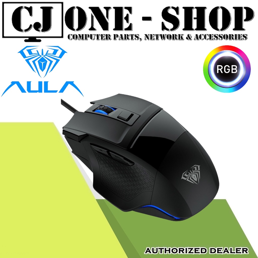 Aula S12 Gaming Mouse Up to 4800 DPI with 7 Customized Marco Keys