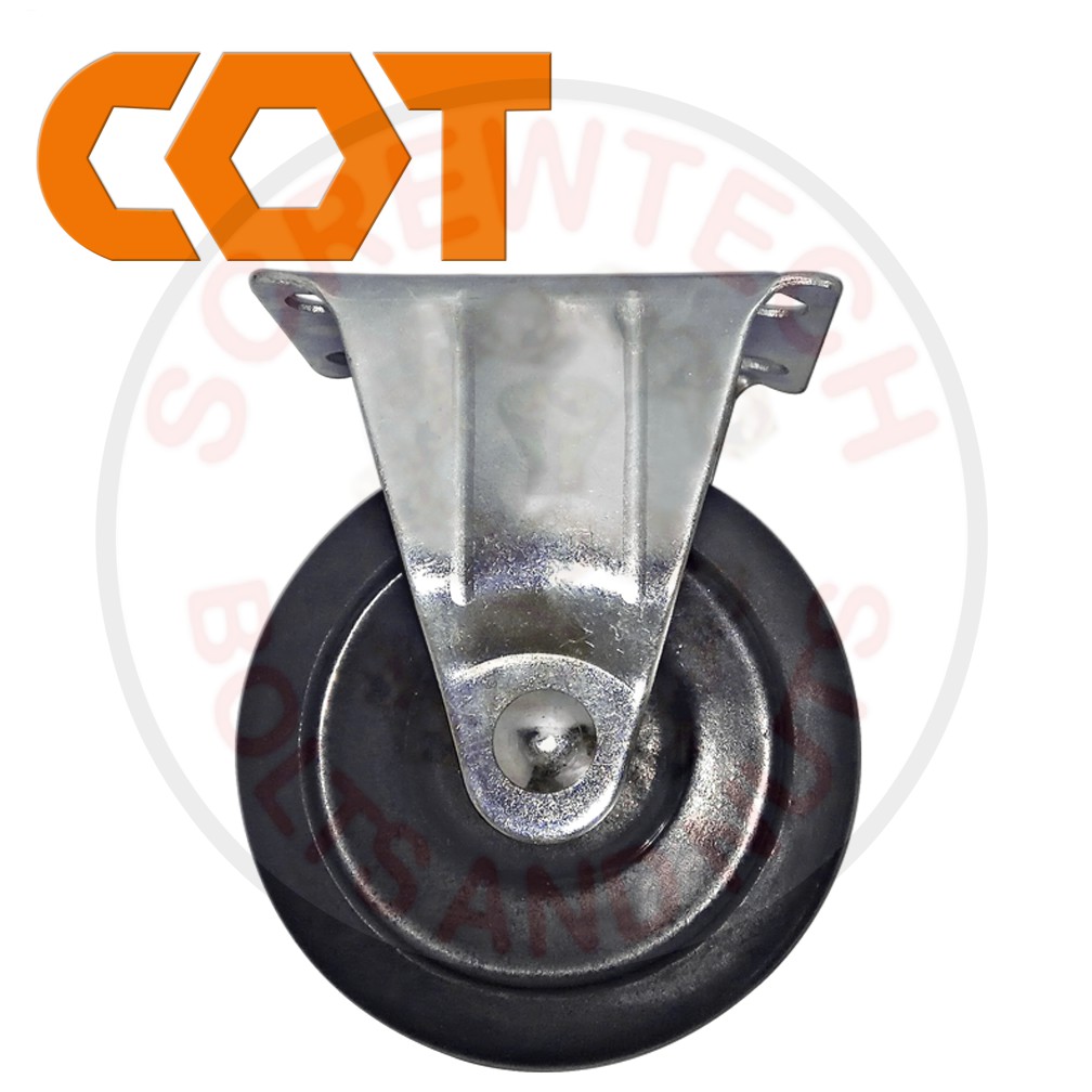 COT FIX PLATE CASTER RUBBER WHEEL 3" (200075) Shopee Philippines