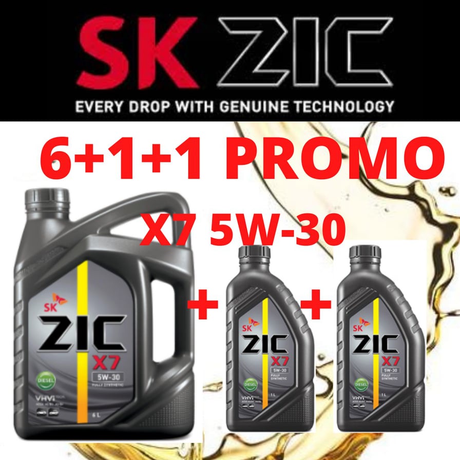 SK ZIC X7 5W-30 Diesel Fully Synthetic 8 Liters | Shopee Philippines