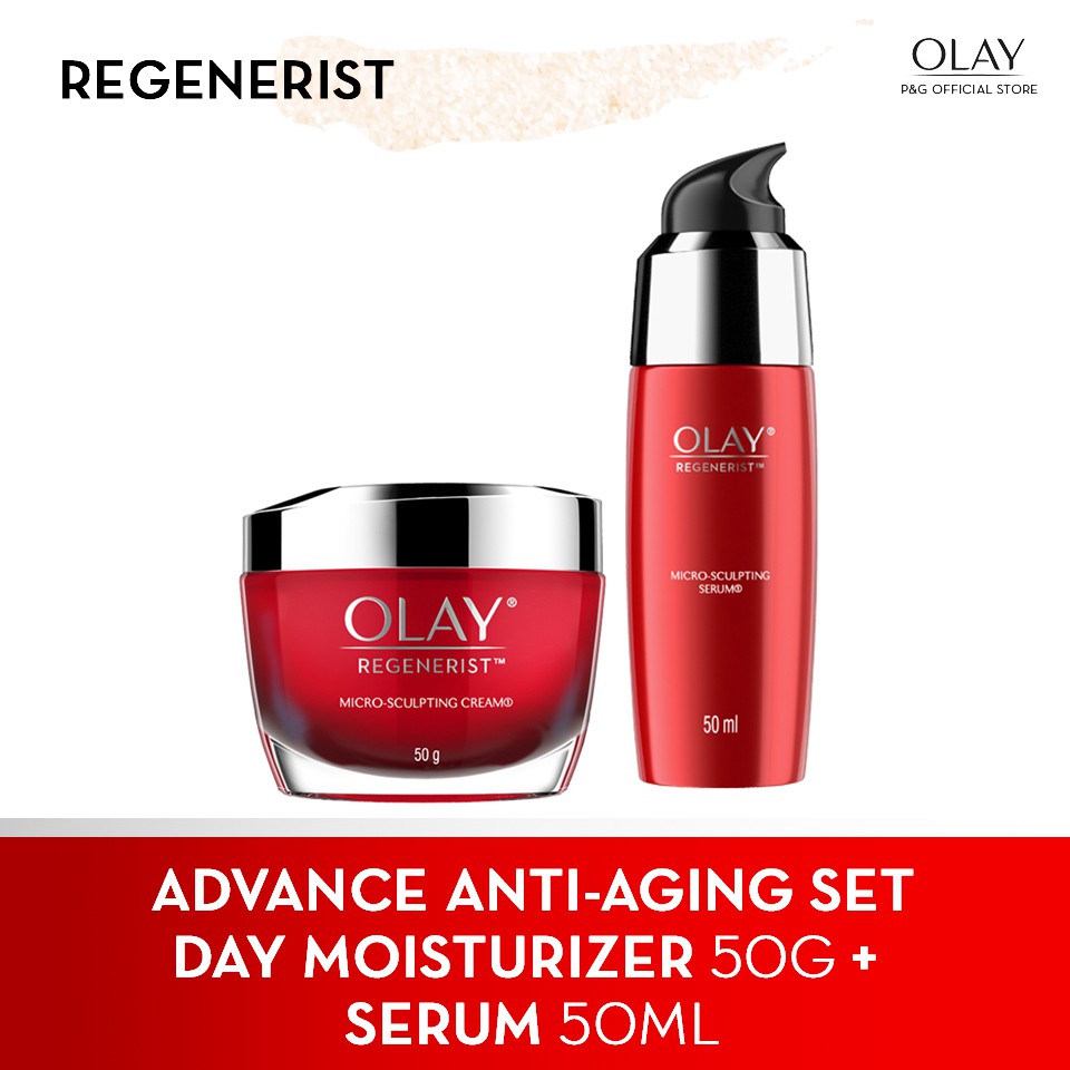 Olay Regenerist Micro Sculpting Cream Moisturizer Serum 50g 50ml Skincare Anti Aging Shopee Philippines