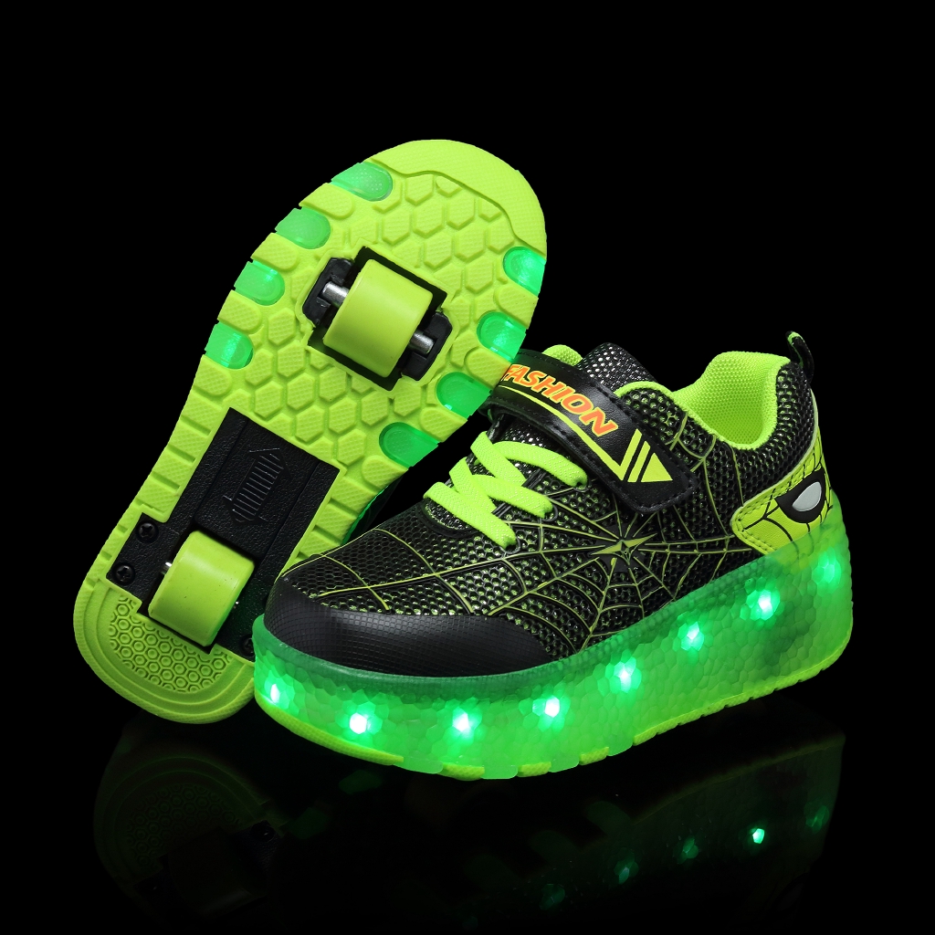 green light up shoes