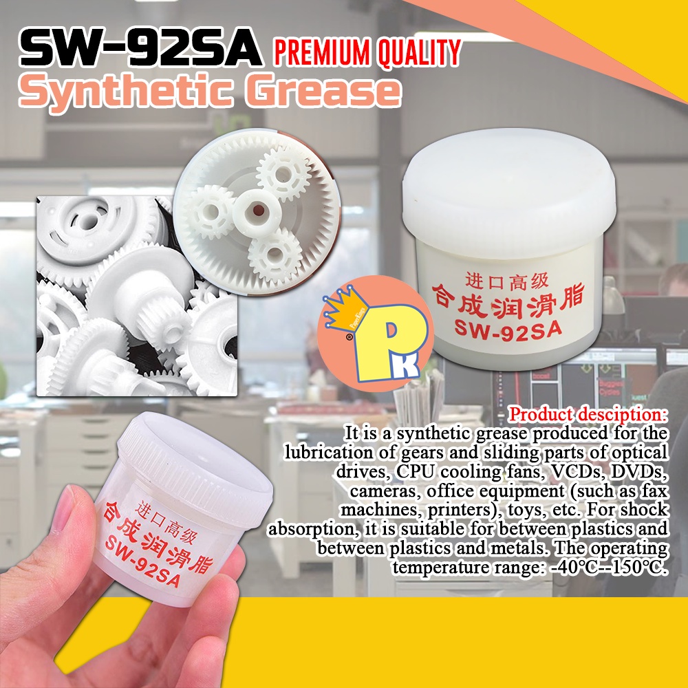 sw92sa GRASA Synthetic Lubricants Grease for Plastic Gear Merchanical Equipment Printer Moter