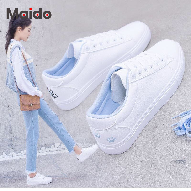 simple white shoes