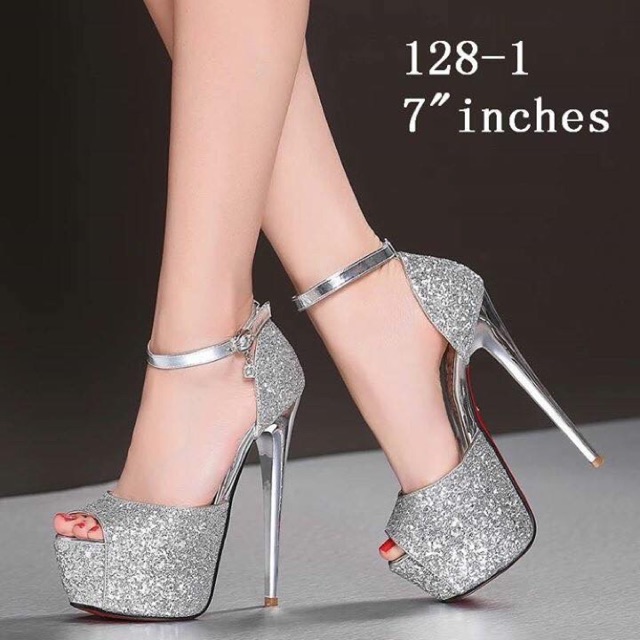 7 inch heel sandals