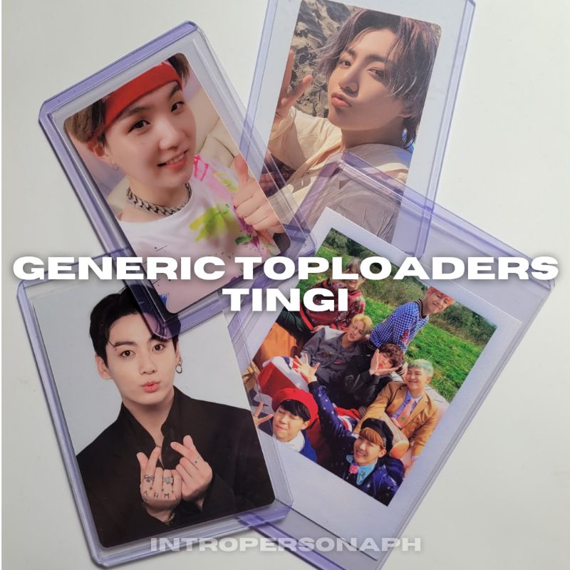 Generic Toploader for Kpop Photocards A7 Mini PC Standard Size B8 B7