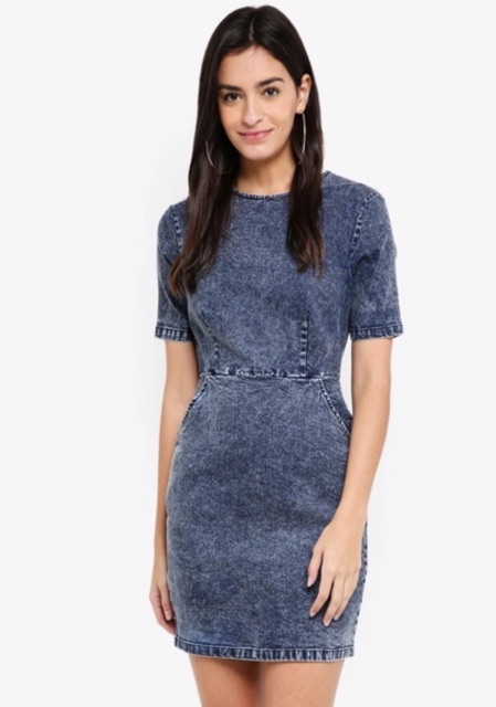 zalora denim dress