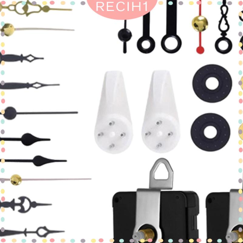 DIY Quartz Clock Movement Mechanism W/ 6 Sets Hands Quartz Clock Motor Kit Replacement Repair Tool for School Office Kitchen Home Classroom