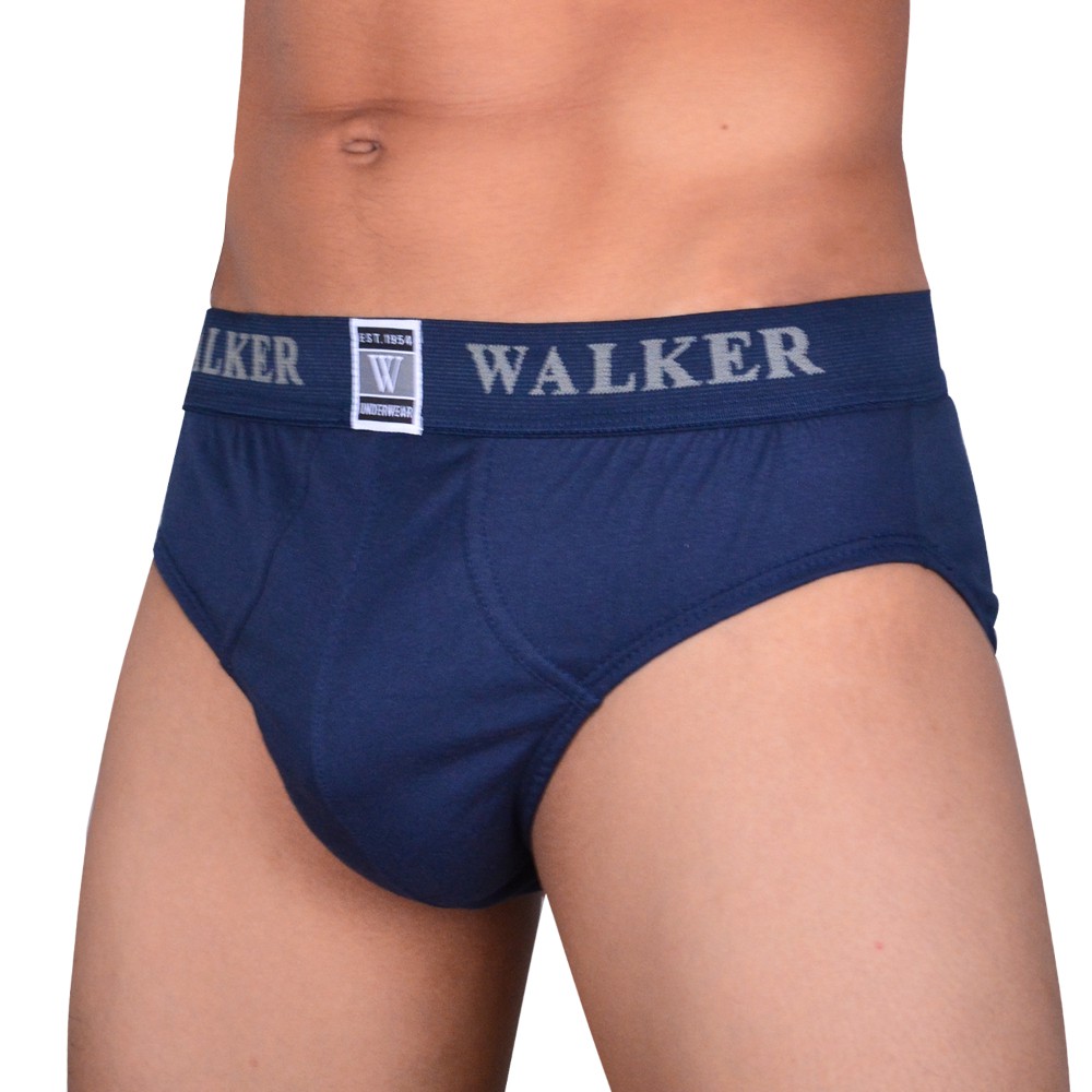 Walker Organic Cotton USA Men Signature Underwear Brief in Navy Blue
