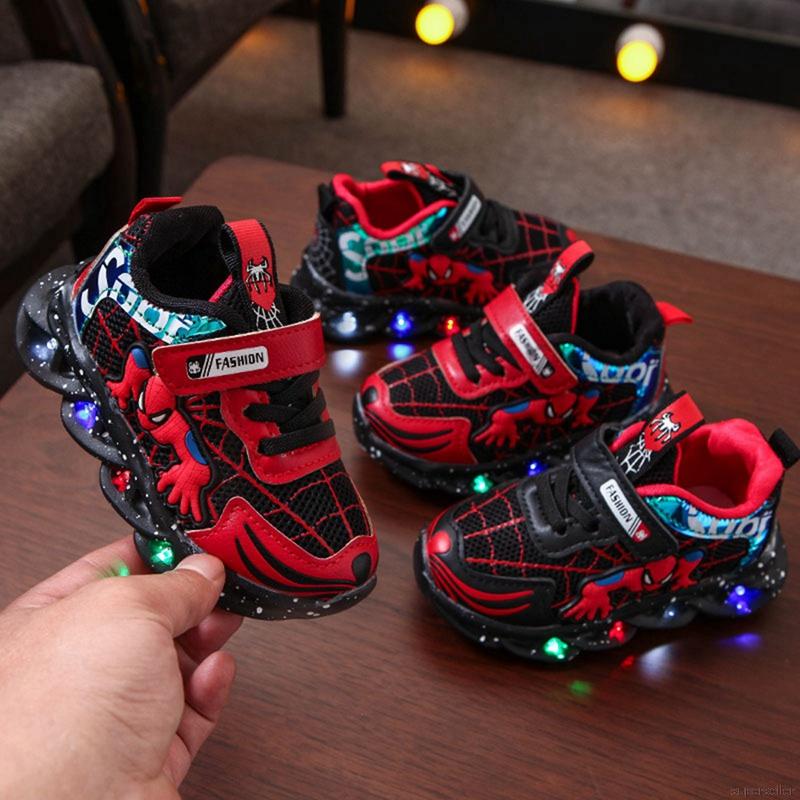 [Superseller] Kids Boys Casual Fashionable LED Light Net Breathable