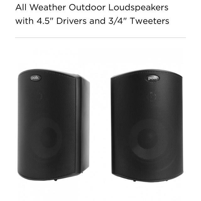 polk audio stereo speakers