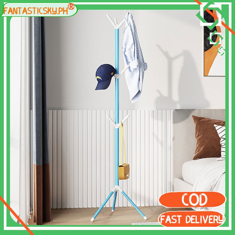 COD Bag organizer rack With 9 Hooks MultiHook Metal Coat Hat Rack Tree