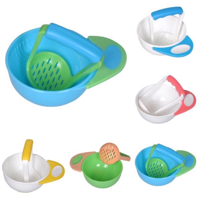 CiCi Mash And Serve Bowl Baby Food Masher Grinding Bowl | Shopee ...