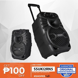 exceedo bluetooth trolley speaker