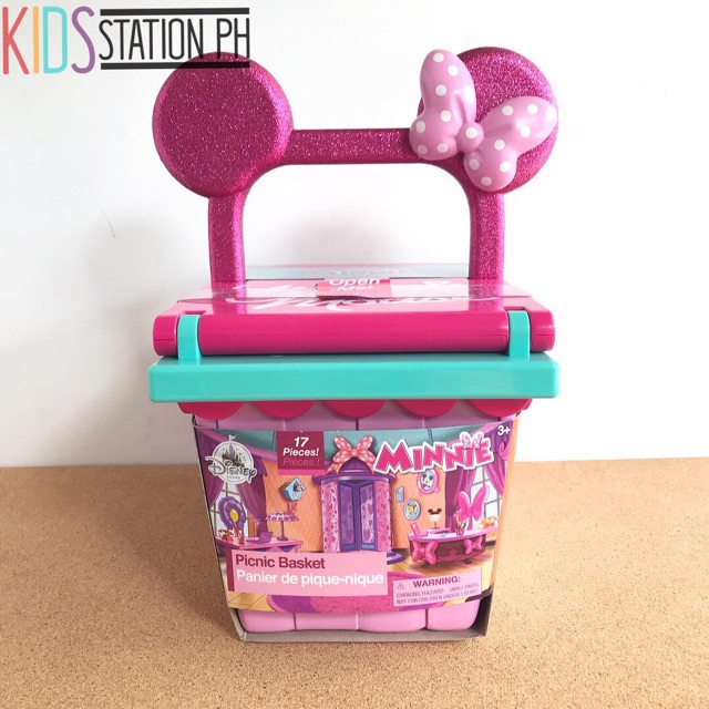 disney minnie mouse picnic basket playset