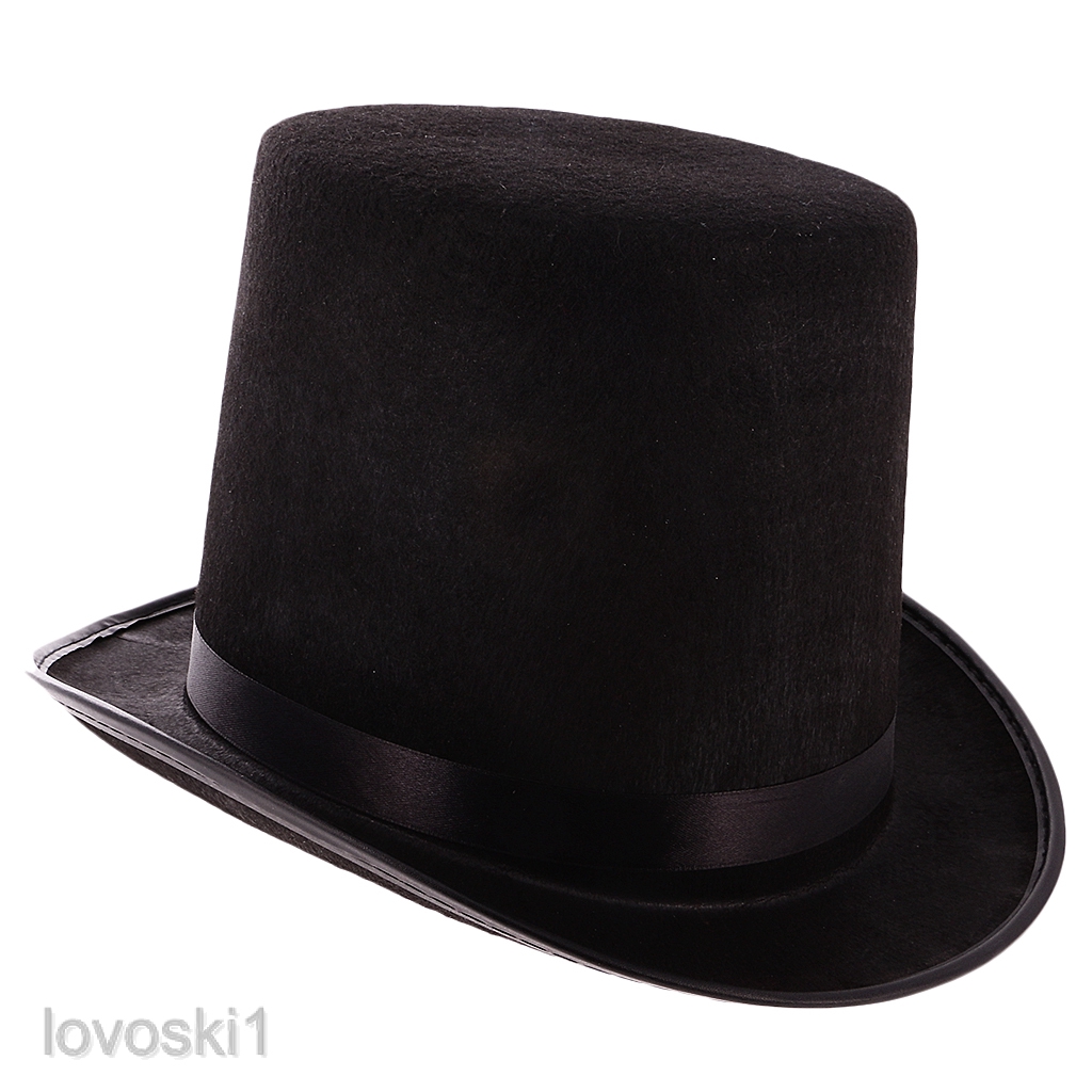 Black Top Hat Victorian Steampunk Magician Ringmaster Costume Props