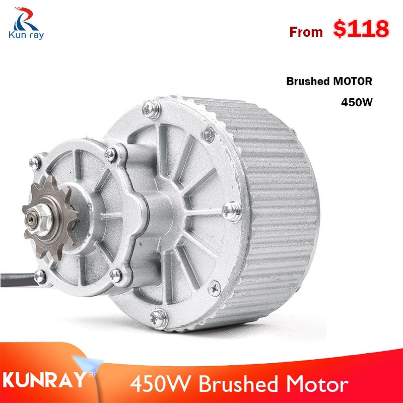 Electric Bike Motor 24V 36V 450W Brushed DC Motor Bicycle Conversion