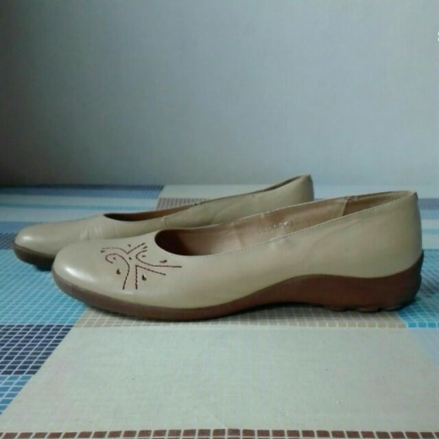 Authentic Forleria Italy Genuine Leather Doll Flats Size 39 Shopee Philippines