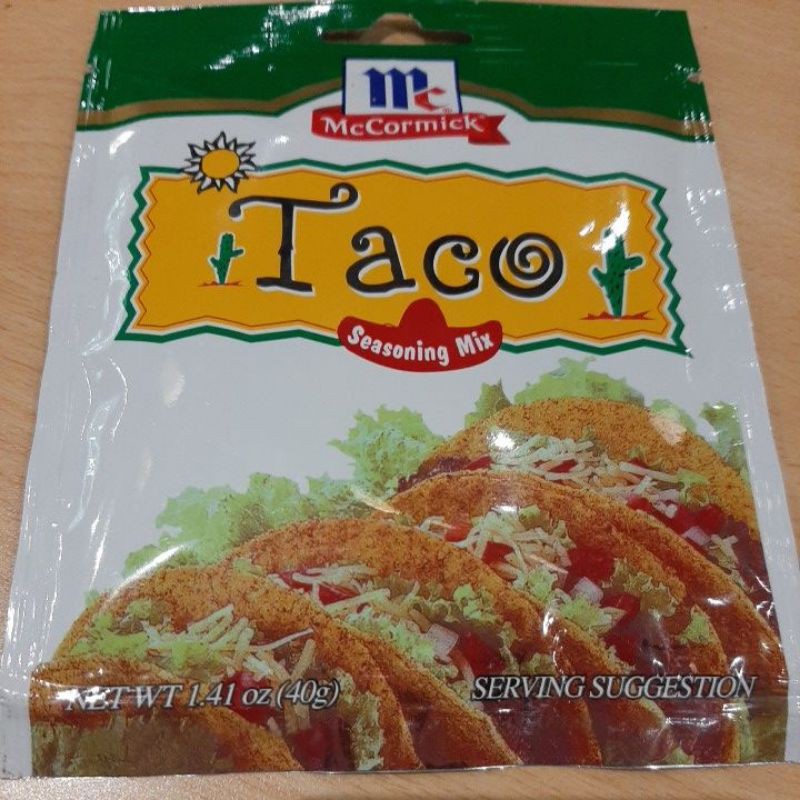 Mc Cormick Taco Seasoning Mix 40g Shopee Philippines