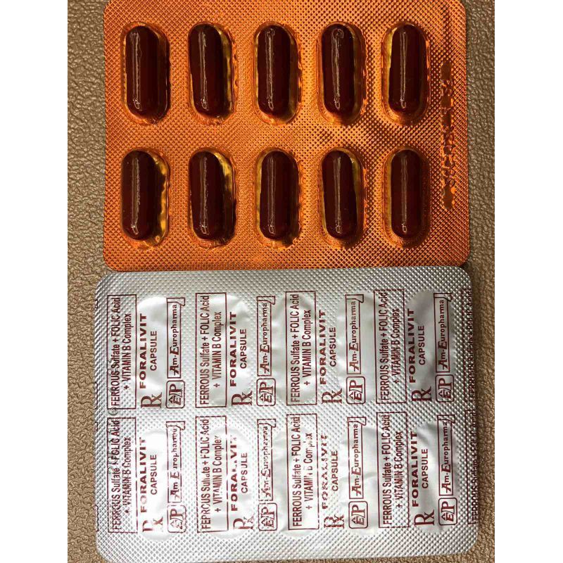 Ferrous Sulfate Folic Acid Vitamin B Complex Capsule X 1 56 Off 9683