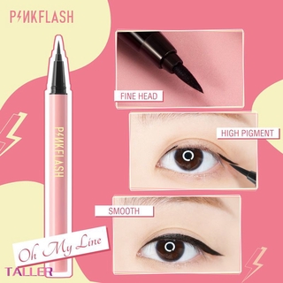 PINKFLASH OhMyLine Eyeliner Black Evenly pigmented Long lasting Waterproof Makeup Liquid Eyeliner TALLER