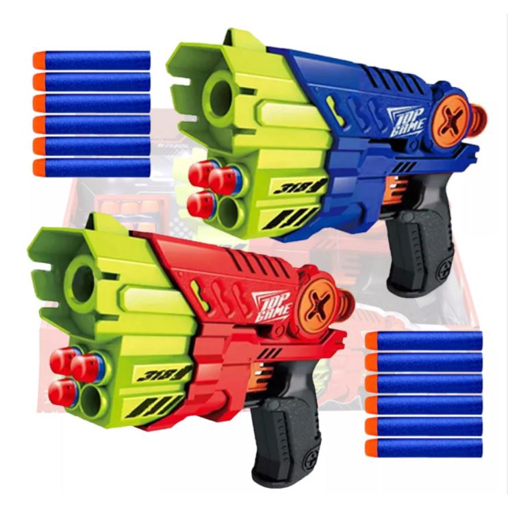 High Quality Air Blaster Gun New Design With 9 Pcs Soft Bullets ...